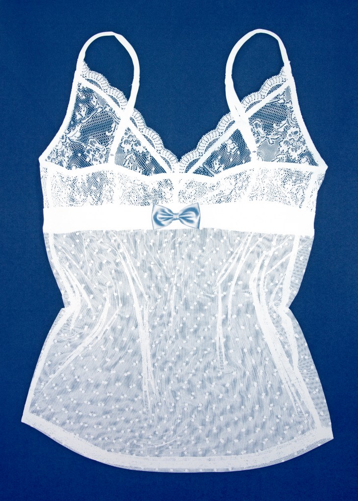 Work by Anna Inkeri Björklund titled Pyjama Top Worn Over Night, 2025